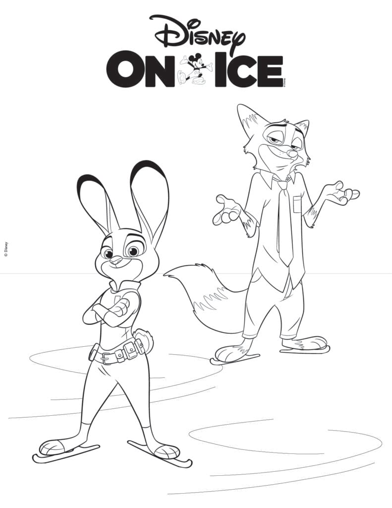 Zootopia coloring sheet