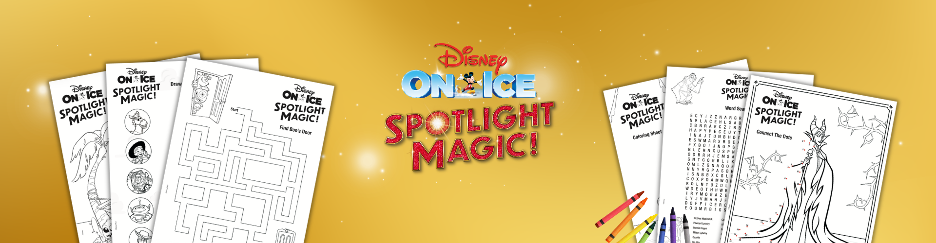 Add a Little Wonder to Your Day with New Disney On Ice presents Spotlight Magic! Activity Sheets