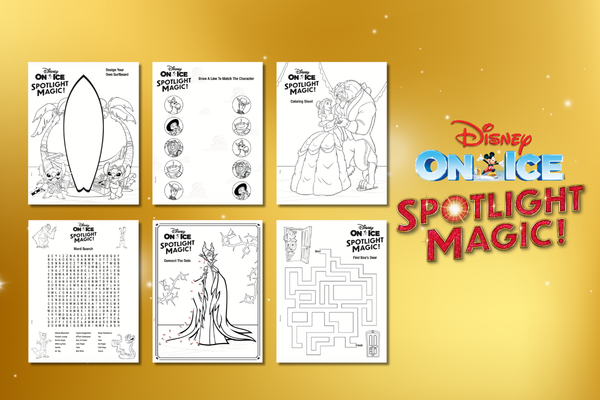 Add a Little Wonder to Your Day with New <em>Disney On Ice</em> presents Spotlight Magic! Activity Sheets