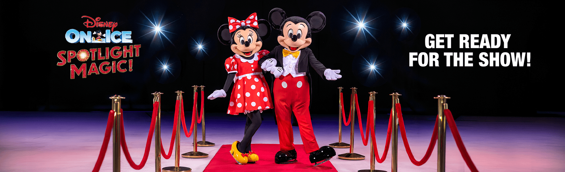 Mickey and Minnie Mouse on the red carpet